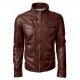 John Diggle Arrow  Brown Leather Jacket