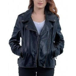 Femme Noir Leather Jacket  For biker Women