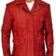 Mayhem Club Jacket Tyler Red Leather Coat for Men