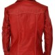 Mayhem Club Jacket Tyler Red Leather Coat for Men