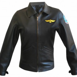 Kelly Mcgillis Top Gun  Leather Jacket