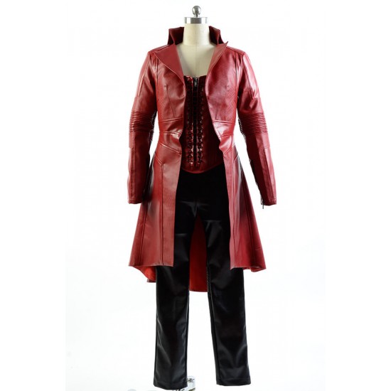Red Civil War Scarlet Witch Coat