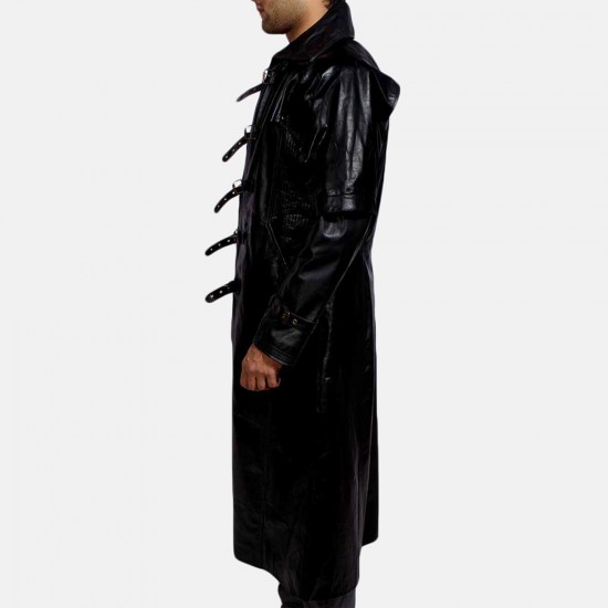 Black Leather Coat & Vest
