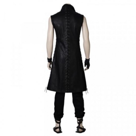 Devil May Cry V Vitale Black Leather vest Coat