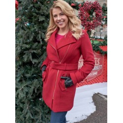 Entertaining Jodie Sweetin Christmas Red Coat