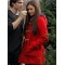 Nina Dobrev Red Christmas Jacket