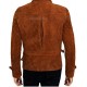 Allied Brad Pitt Max Vatan Brown Leather Jacket