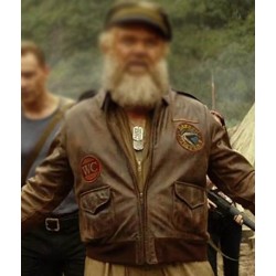 Hank Marlow Kong Skull Island 21st Fighter GP Leather Jacket