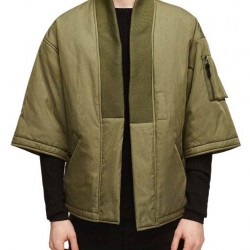 Kimono Olive Green Cotton Jacket 